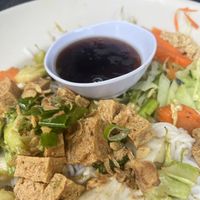 Noodle bowl with house sauce(not fish sauce)    at Pho Bay in Georgetown