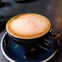 Cappuccino mit Hafermilch at Mon Général Café Culturel in Neustadt