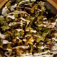 Fried Spinash at United Kitchen of India in Almancil