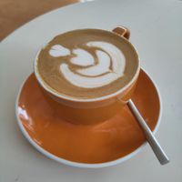 Oat flat white at blond. in Nuremberg