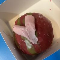 Matcha and strawberry, so good!  at Round Kamppi Café in Helsinki