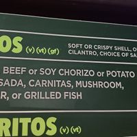 Taco menu at Hugo's Tacos in Studio City
