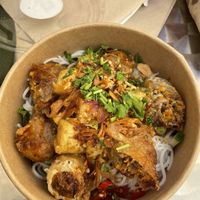 Vegan Boon (tofu and vegan spring rolls with rice vermicelli)   at MamaBoon in Antibes