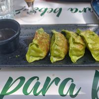 Gyozas at Matchmama in Lisbon