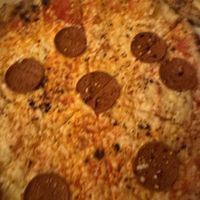 Vegan pepperoni 🍕   at Pizza by Vinnie - The Oil Basin Brewhouse in Worcester