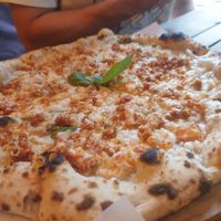 Lasagna pizza - 8/10 good toppings and base at Pizza by Vinnie - The Oil Basin Brewhouse in Worcester