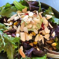 Sautéed mushrooms, sweet potato purée, beans and salad   at Dona Sardinha in Luso