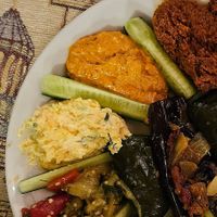 Mezze plate at Topdeck Cave Restaurant in Nevsehir