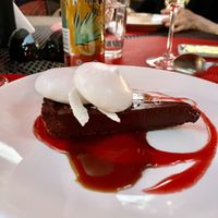 Chocolate Tahini Torte at Horno Restaurant in Santa Fe