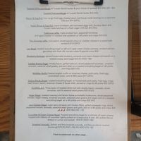 Menu excerpt at Milki & Miller in Boronia