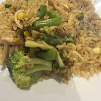 Curry fried rice   at World Vegan Cuisine in St Petersburg