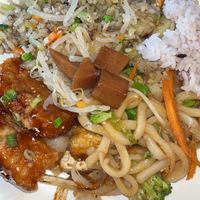 My plate with everything   at Koriander in Corvallis