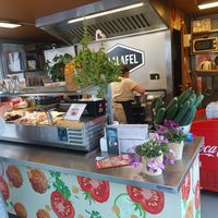 Inside at De Falafel in Rotterdam