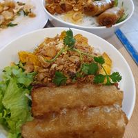 Barbecued vegetarian with rice noodles at Cozy Restaurant Huế  in Hue