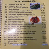 Waitress said all dishes are vegan - but please confirm once you are here:) at Cozy Restaurant Huế  in Hue
