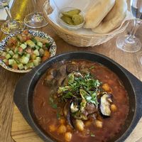 Vegan shakashura - chickpea and aubergine bake   at Feinberg's in Berlin
