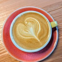 Cappuccino with oat milk at STRAG in Poznan