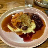 Vegan Cumberland sausages  at Coach and Horses in Salisbury