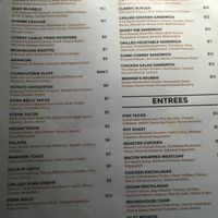 menu at Two Brothers Roundhouse in Aurora