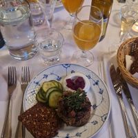 Vegan mushroom pate at Kronborg Restaurant in Copenhagen