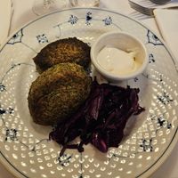 Broccoli meatballs at Kronborg Restaurant in Copenhagen