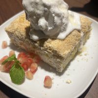 Peach pie with coconut ice cream   at SAVOR in Kuala Lumpur