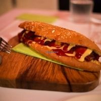 Hot dog at Rosebud in Athens