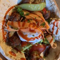 Kebab bowl with falafell  at The Gardener's Arms in Oxford
