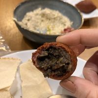 Inside of vegan kebeh  at Citrón in Lisbon