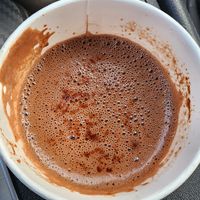 Mexican Hot Chocolate - almond milk, cacoa and spice. at Xocotl Fresco & Natural in Portland