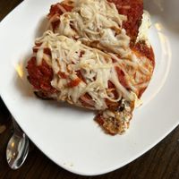Vegan appetizer eggplant rollatini   at 3 Brothers Pizza Cafe in Farmingdale