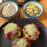 Tortitas de Papas, Queso de nueces de la India y Guacamole at Inina in San Cristobal De Las Casas