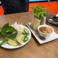 Tofu spring rolls with peanut sauce  at Le's Pho Tai Vietnamese Noodles & Sandwiches in Shoreline