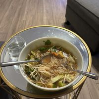 Vegan pho  at Le's Pho Tai Vietnamese Noodles & Sandwiches in Shoreline