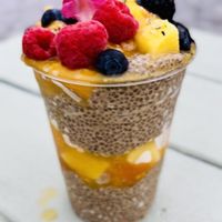 Mango chia pudding   at O.G. Lola's - Pop Up in Pensacola