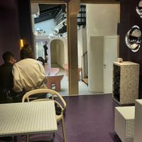 Seating at the back of shop at Cinnamood  in Luxembourg City