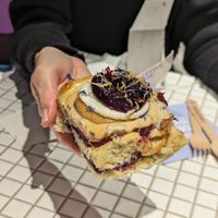 Blueberry cheesecake flavour at Cinnamood  in Luxembourg City