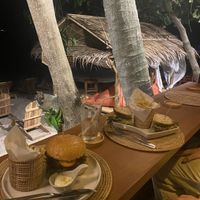 Bean burger & chickpea sandwich   at Swell in Koh Samui