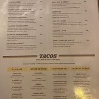 Menu   at Swell in Koh Samui