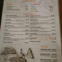 Lunch and dinner menu 1 at Nida's Place in Lembongan