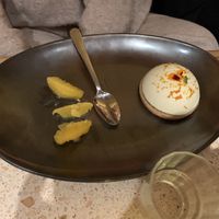 Something very delicious with orangee  at Vegitalian in Amsterdam