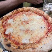 Vegan four cheese pizza  at Vegitalian in Amsterdam