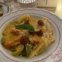 Ravioli with vegan nduja   at Vegitalian in Amsterdam