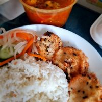 Crispy young tofus with sesama at Greens and Tofus in Northeast Singapore