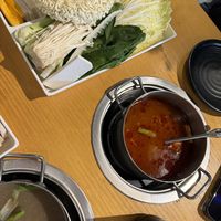 Tom yum  at Mumu Hot Pot in Sunnyvale