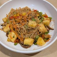 Pineapple stir fry at Silver Diner - BWI Airport in Baltimore