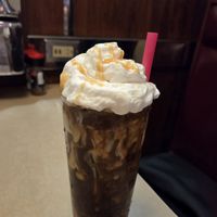 Caramel Cold Brew at Silver Diner - BWI Airport in Baltimore