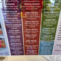 Smoothie Menu  at VitaVilla Smoothie & Bubble Tea in Vancouver