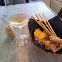 Local wine at Zeppelin Bistrot in Spoleto