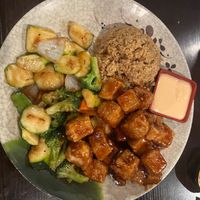 Tofu hibachi (did not use sauce)  at Sakura Asian Cuisine & Sushi in Spring Hill